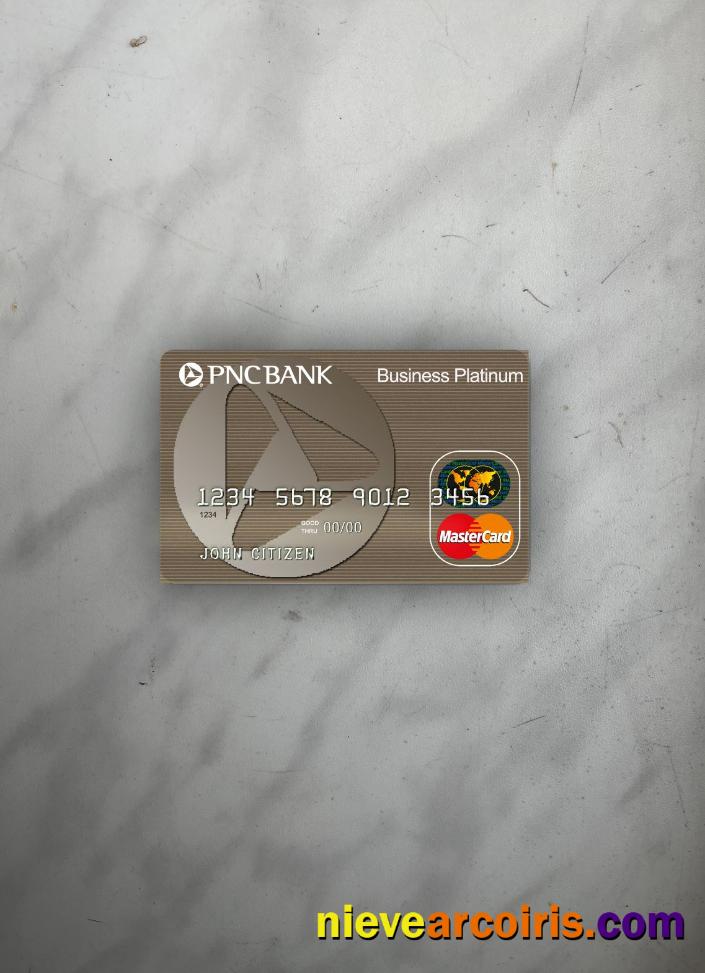 USA PNC bank mastercard photolook